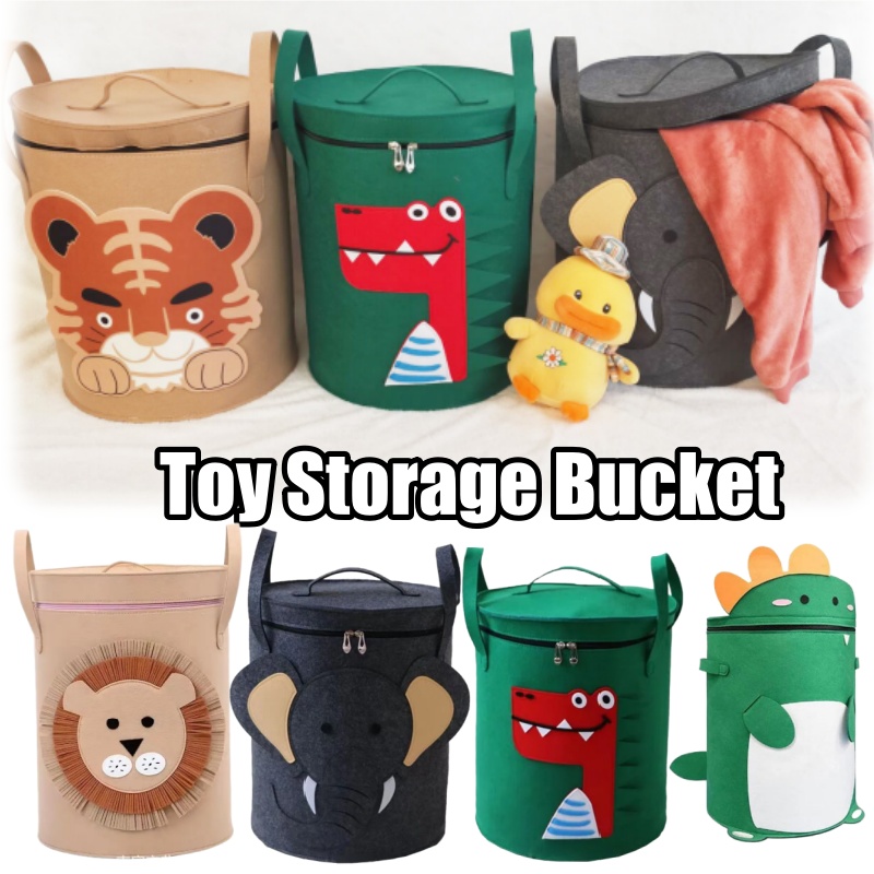 Baby Clothes Organiser - Cartoon Animal Storage Baskets Large Capacity