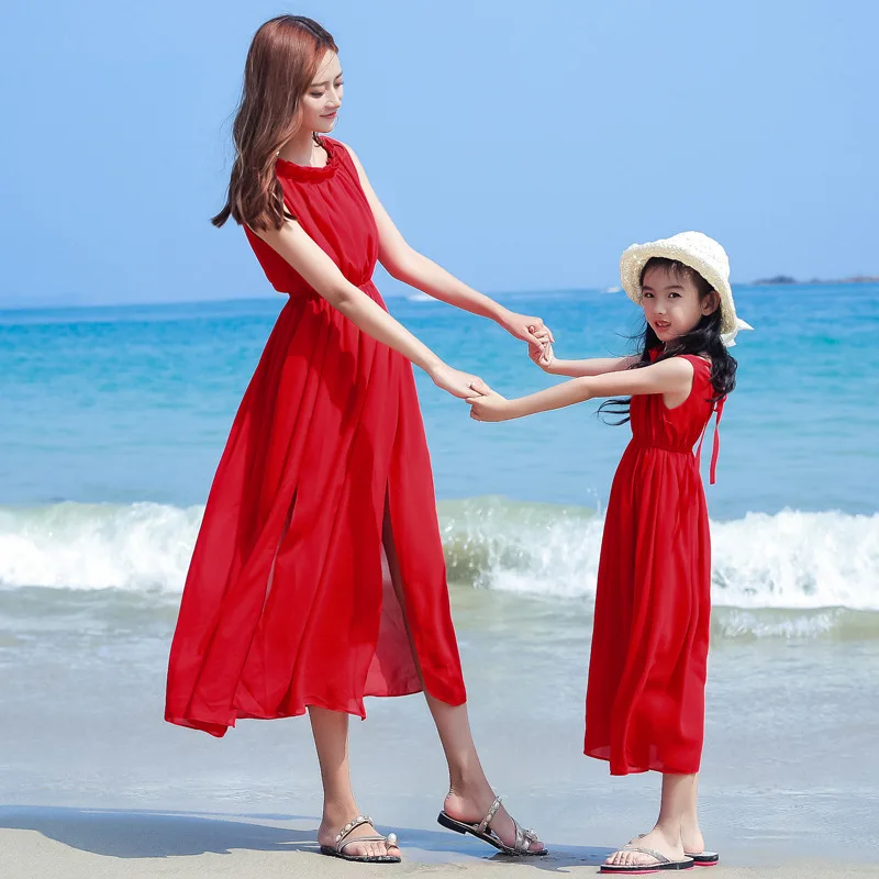 Mom and Girl Baby Vacation Loo - Baby Clothing In Summer 评论和价格