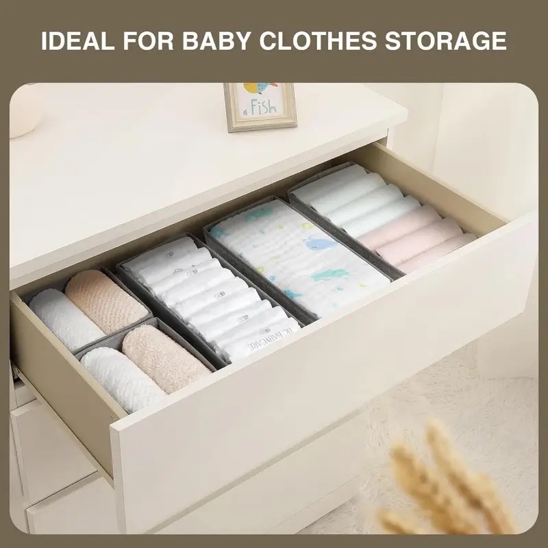 4pcs Foldable Drawer Organizer - Baby Clothes Organiser 评论和价格