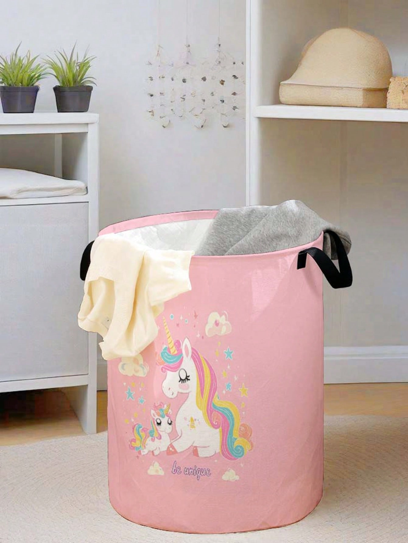 Unicorn Laundry Basket, Foldab - Baby Clothes Organiser 评论和价格