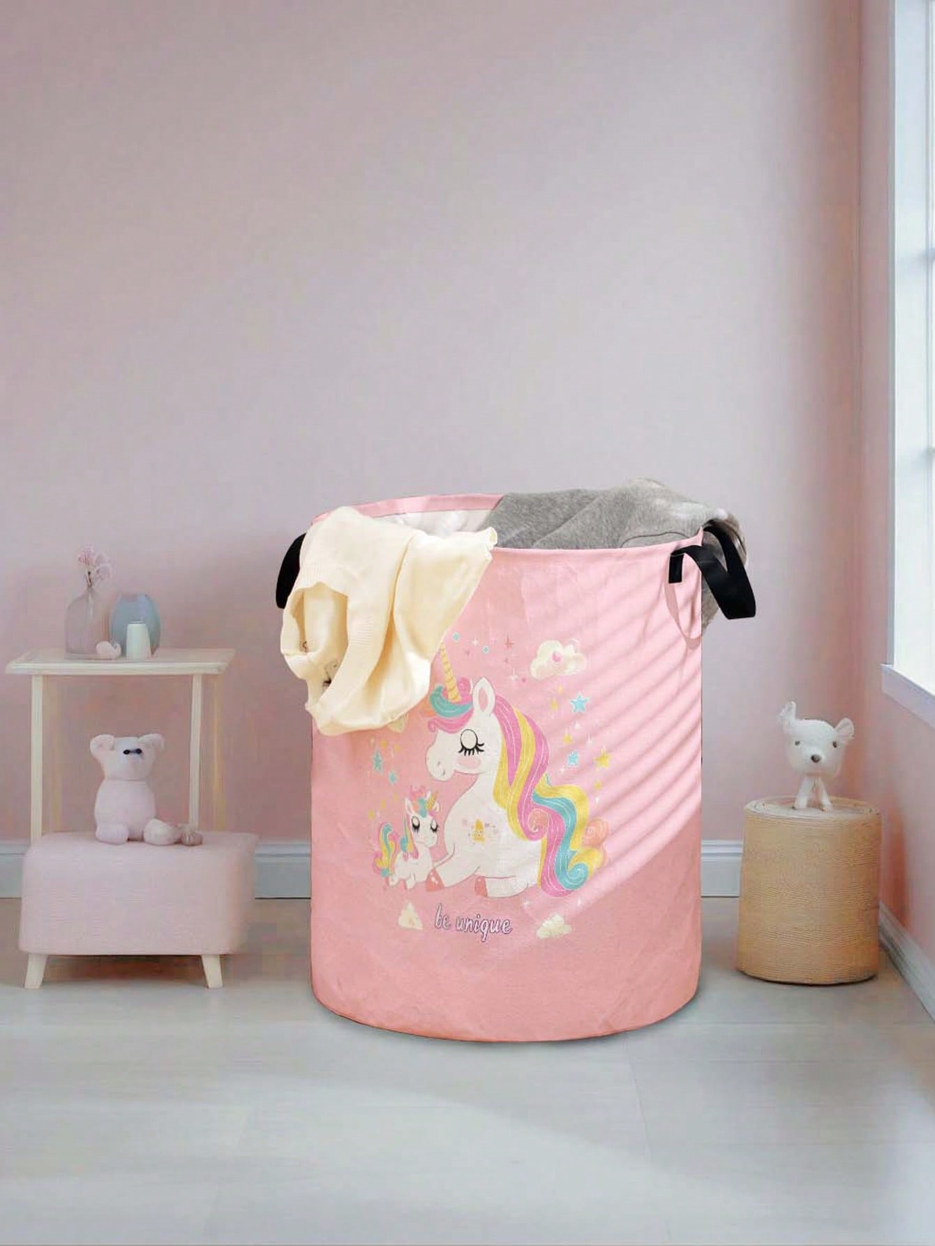 Unicorn Laundry Basket, Foldab - Baby Clothes Organiser 评论和价格