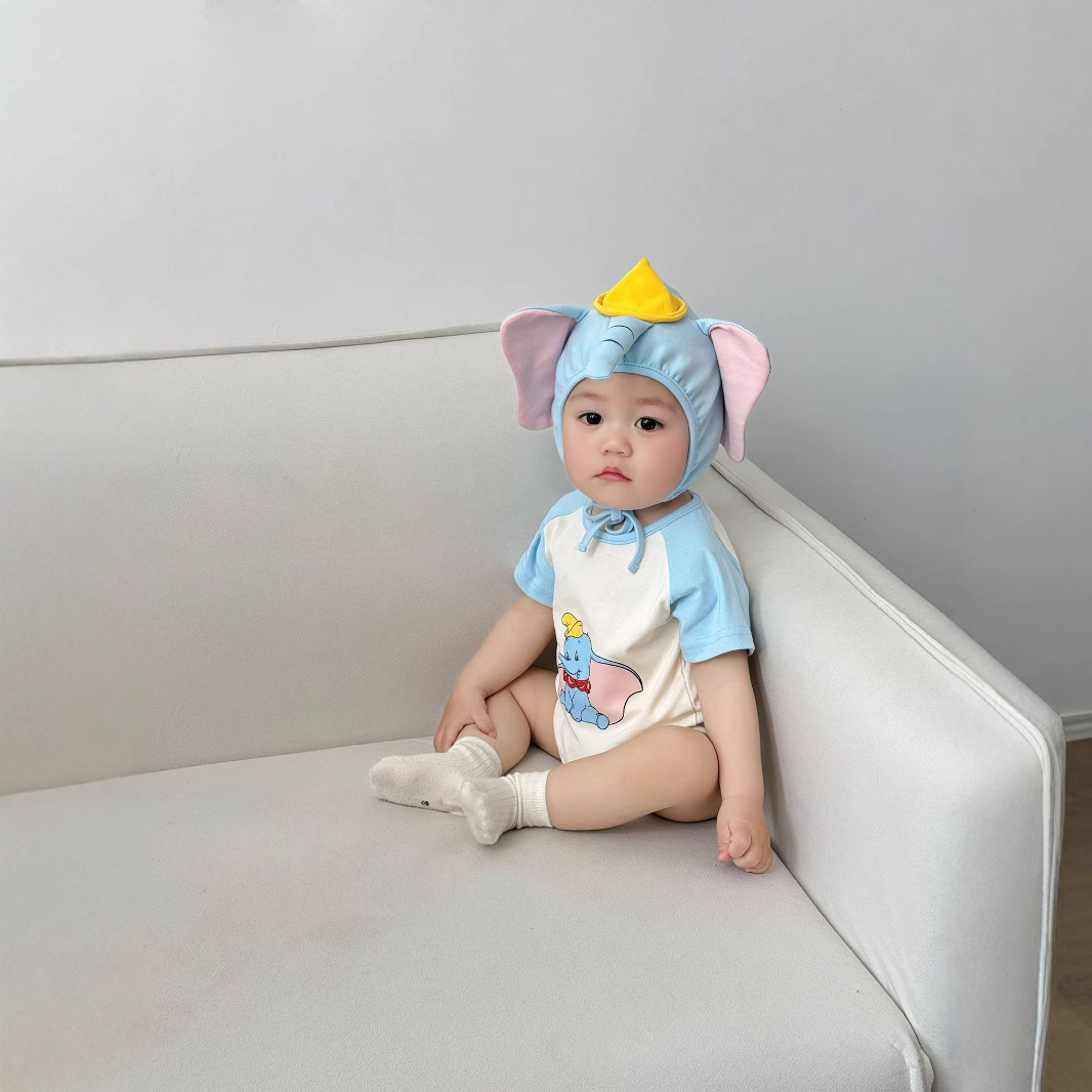 3D Elephant Print Baby Onesie  - Baby Clothing Elephant 评论和价格