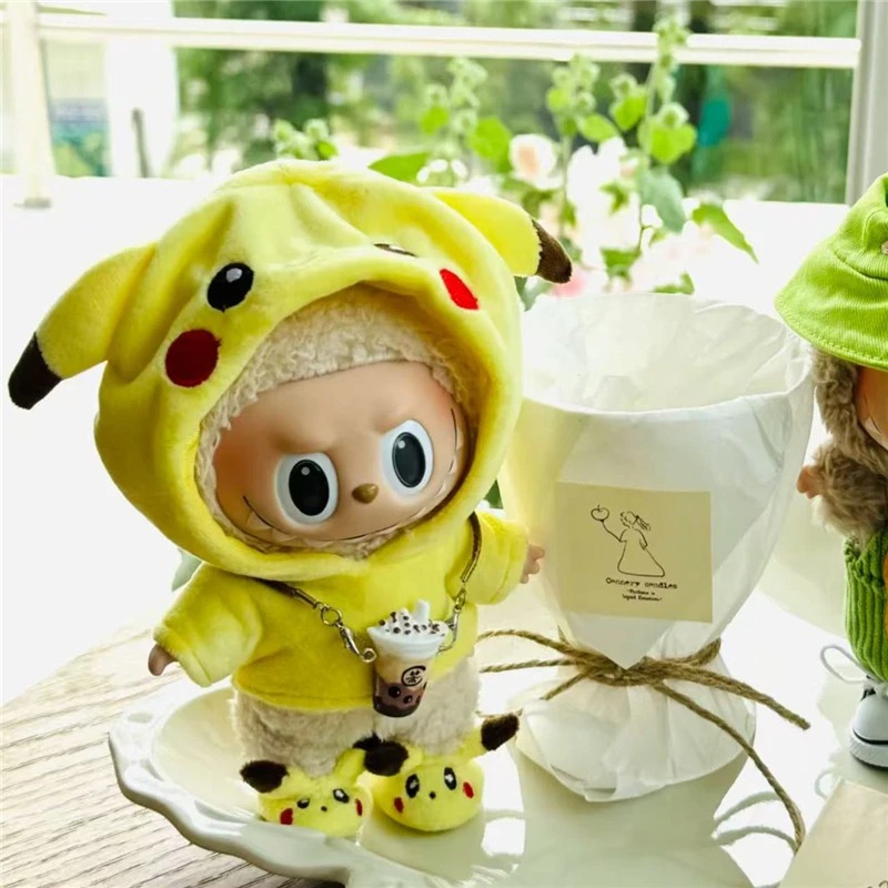15 17cm For Labubu Doll Cartoo - Baby Clothing Items 评论和价格