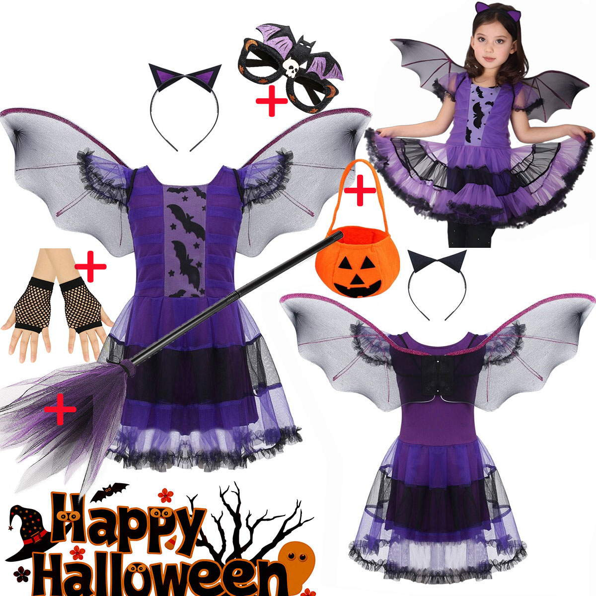 Girl Flying Bat Cosplay Costum - Baby Clothing Europe 评论和价格