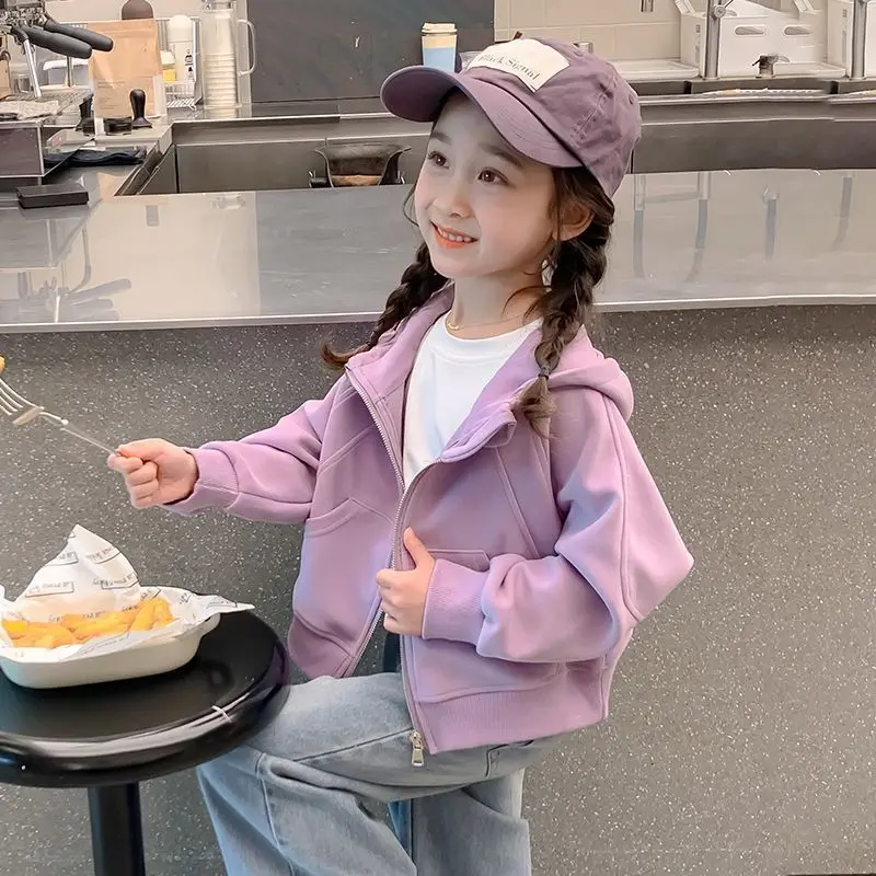 2026 Girls Hoodie Coat Spring  - Baby Clothing Zip 评论和价格