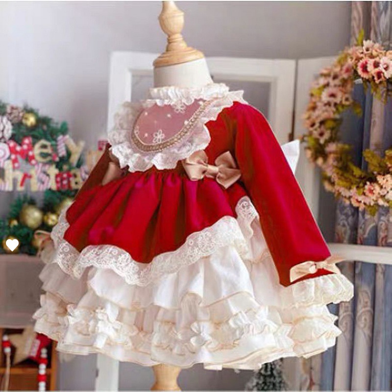 Girl Baby Party Dress New Span - Baby Xmas Clothing 评论和价格