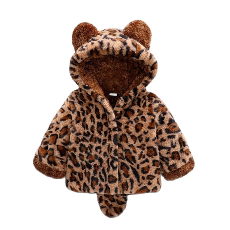 1 2 3 4 Years Plush Baby Jacke - Baby Xmas Clothing 评论和价格