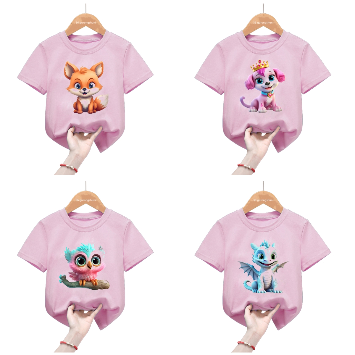 Pink Tops Kawaii Little Elepha - Baby Clothing Elephant 评论和价格