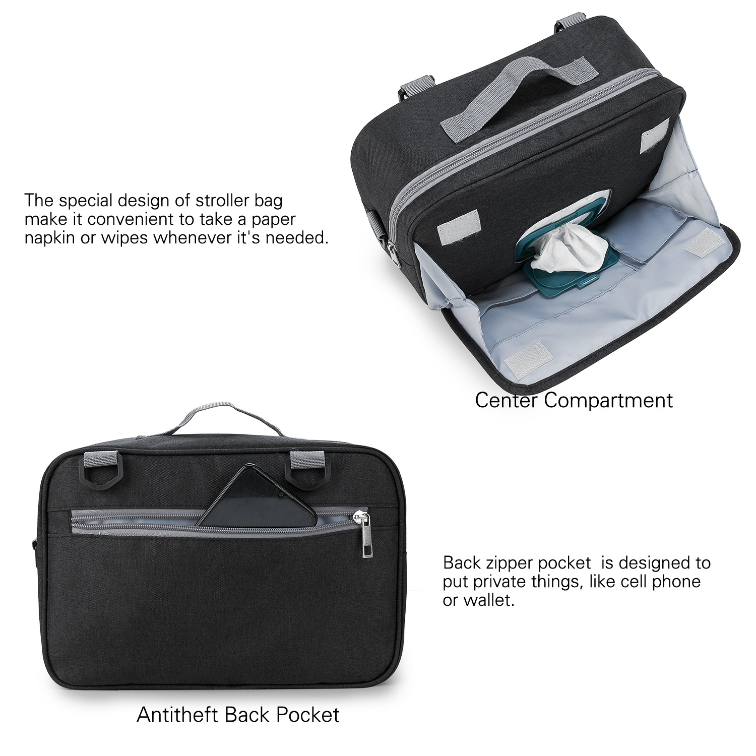 Baby Diaper Bag For Stroller S - Baby Clothes Organiser 评论和价格