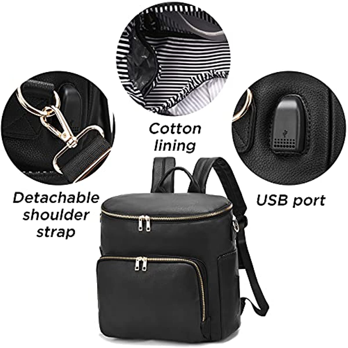 Diaper Bag Backpack Leather Ba - Baby Clothing Bag 评论和价格