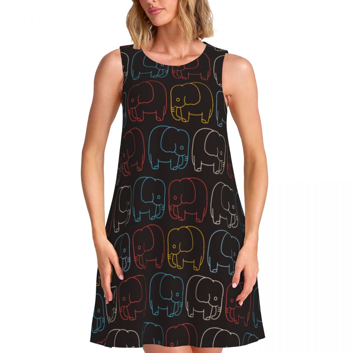 Retro Baby Elephant Dress Colo - Baby Clothing Elephant 评论和价格