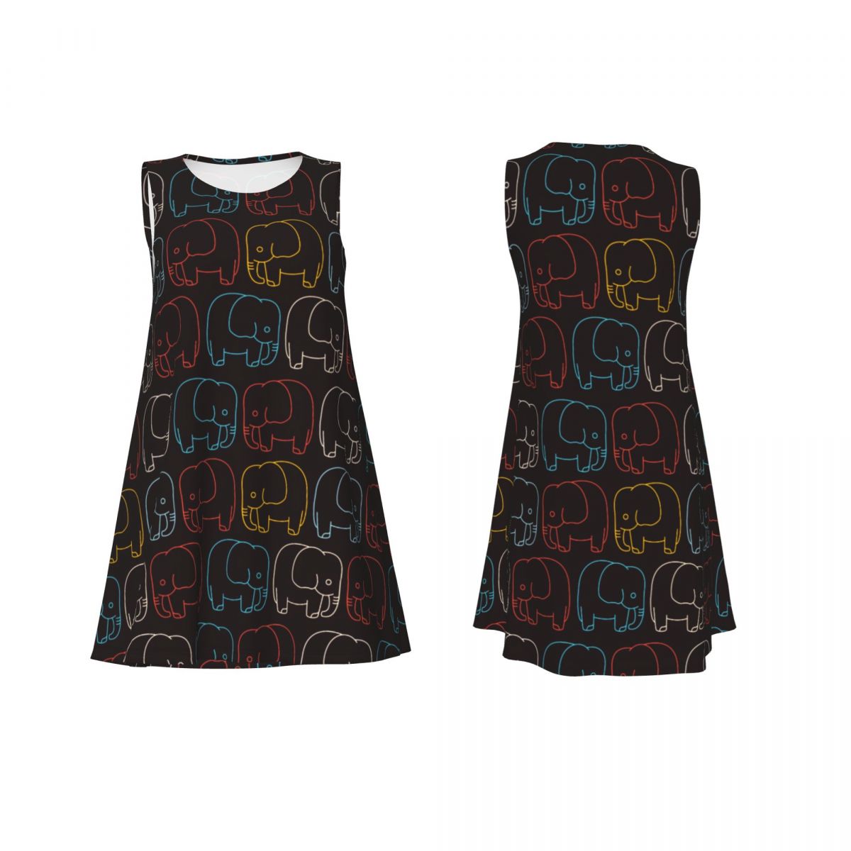 Retro Baby Elephant Dress Colo - Baby Clothing Elephant 评论和价格