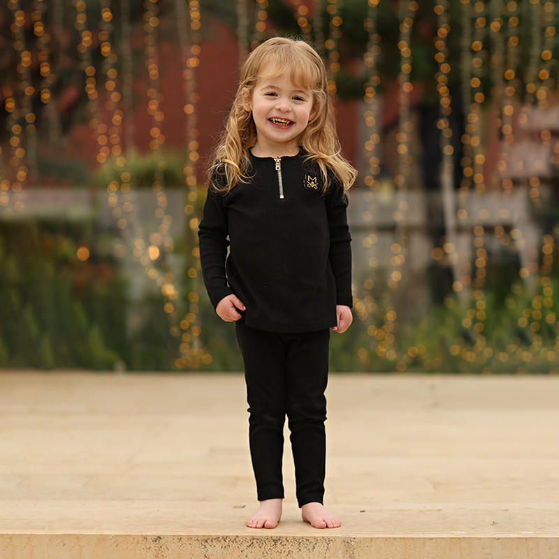 Summer Black Ribbed Family Mat - Baby Clothing In Summer 评论和价格