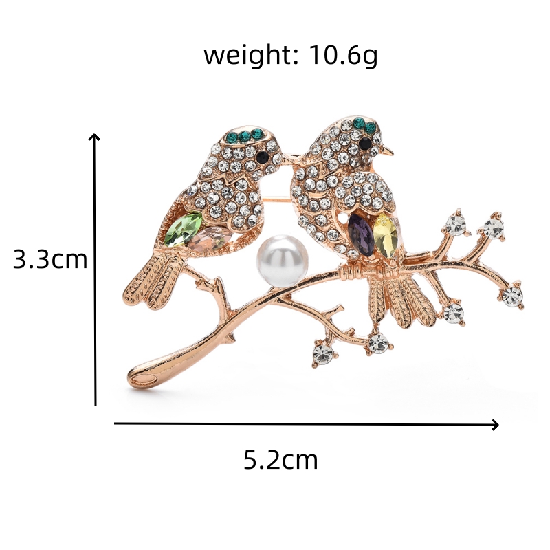 Wuli&baby Crystal Couple Birds - Baby Xmas Clothing 评论和价格