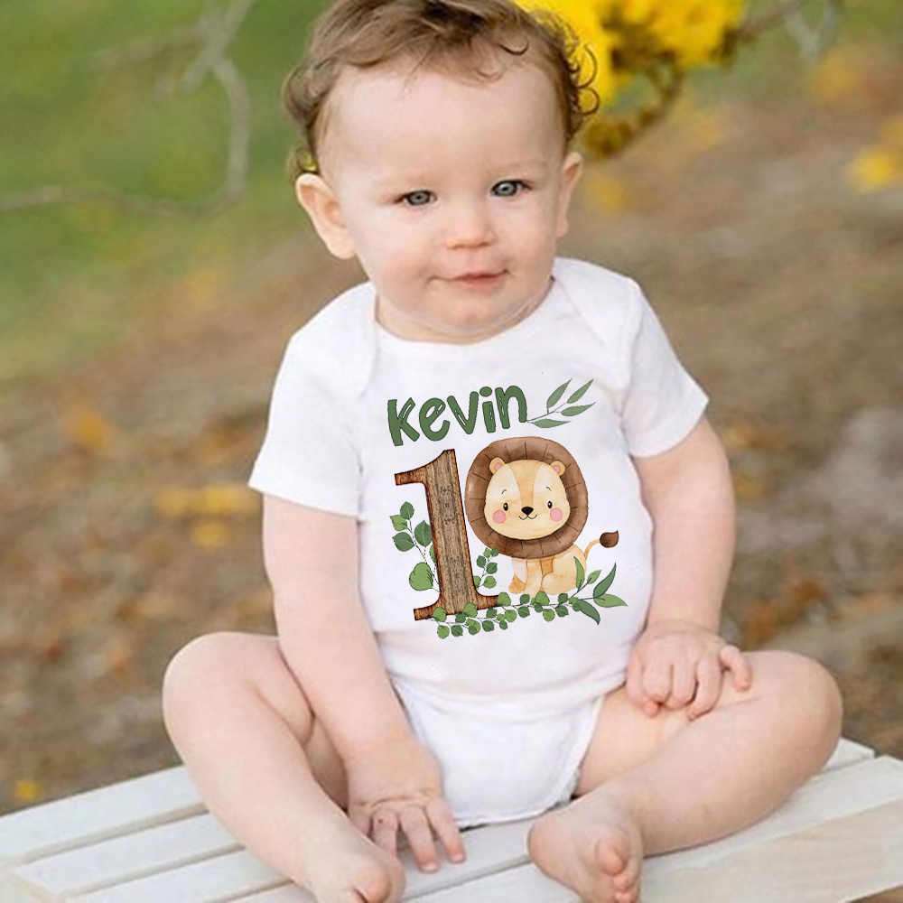 Personalised Safari Animal wit - Baby Clothing Names 评论和价格