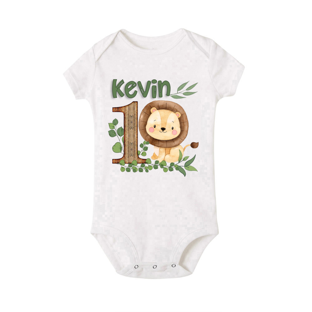 Personalised Safari Animal wit - Baby Clothing Names 评论和价格